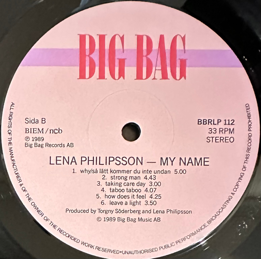 Lena Philipsson - My Name (Швеция 1989г.)