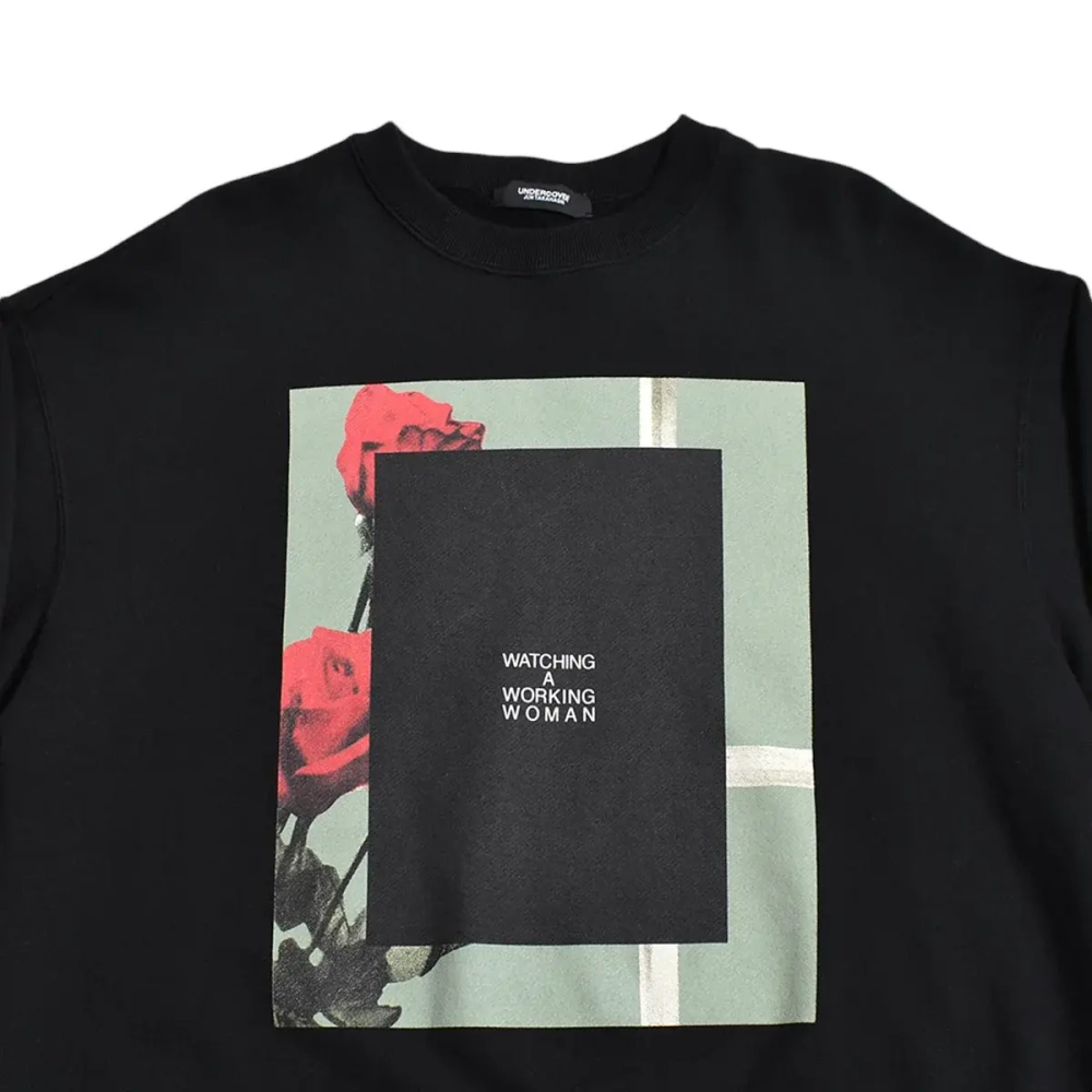 UNDERCOVER ЛОНГСЛИВ ЧЕРНЫЙ W.A.W.W FLOWER