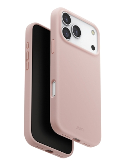 Uniq для iPhone 17 Pro чехол LINO Blush Pink (Magsafe)