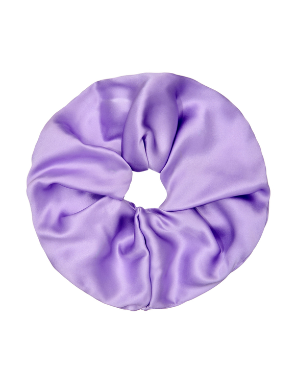 Шелковая резинка для волос, фиолетовая