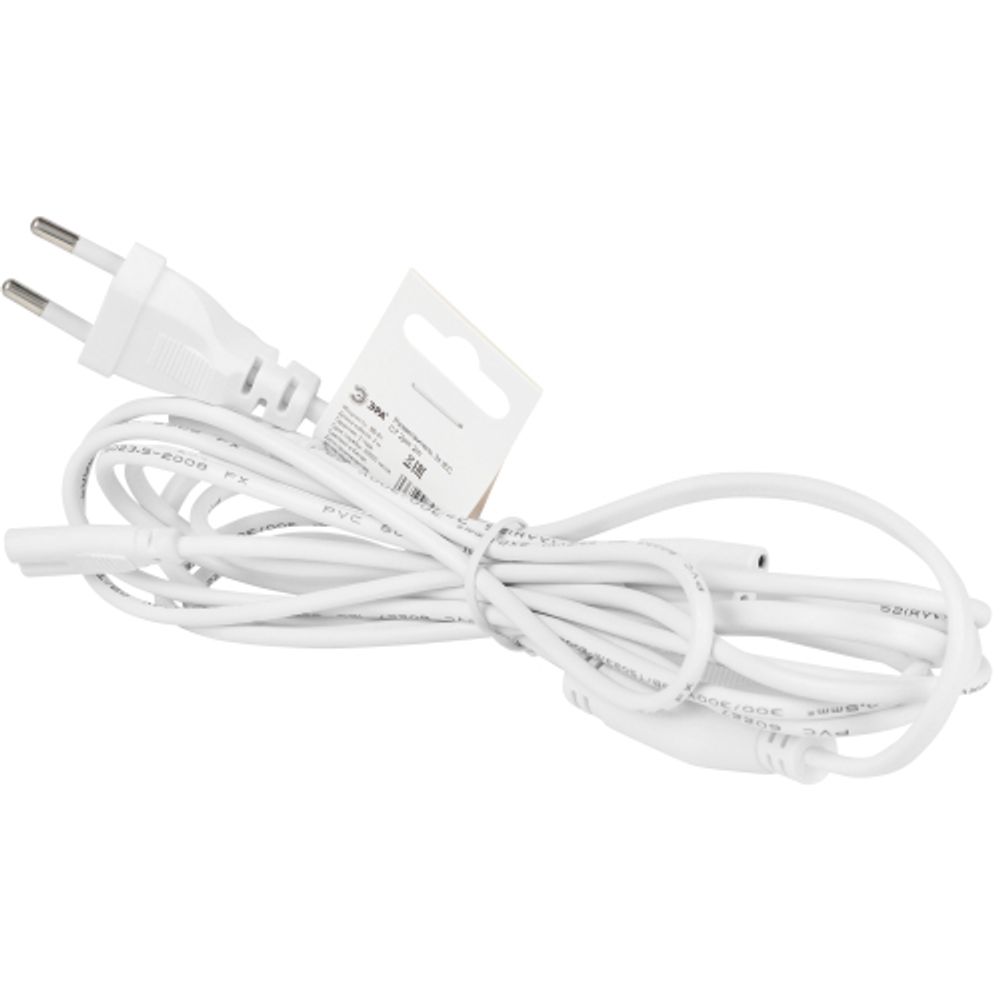 Разветвитель сетевой для линейных светильников ЭРА 3х IEC C7 2pin 2m для подключения 3 светильников | Аксессуары для фито светильников