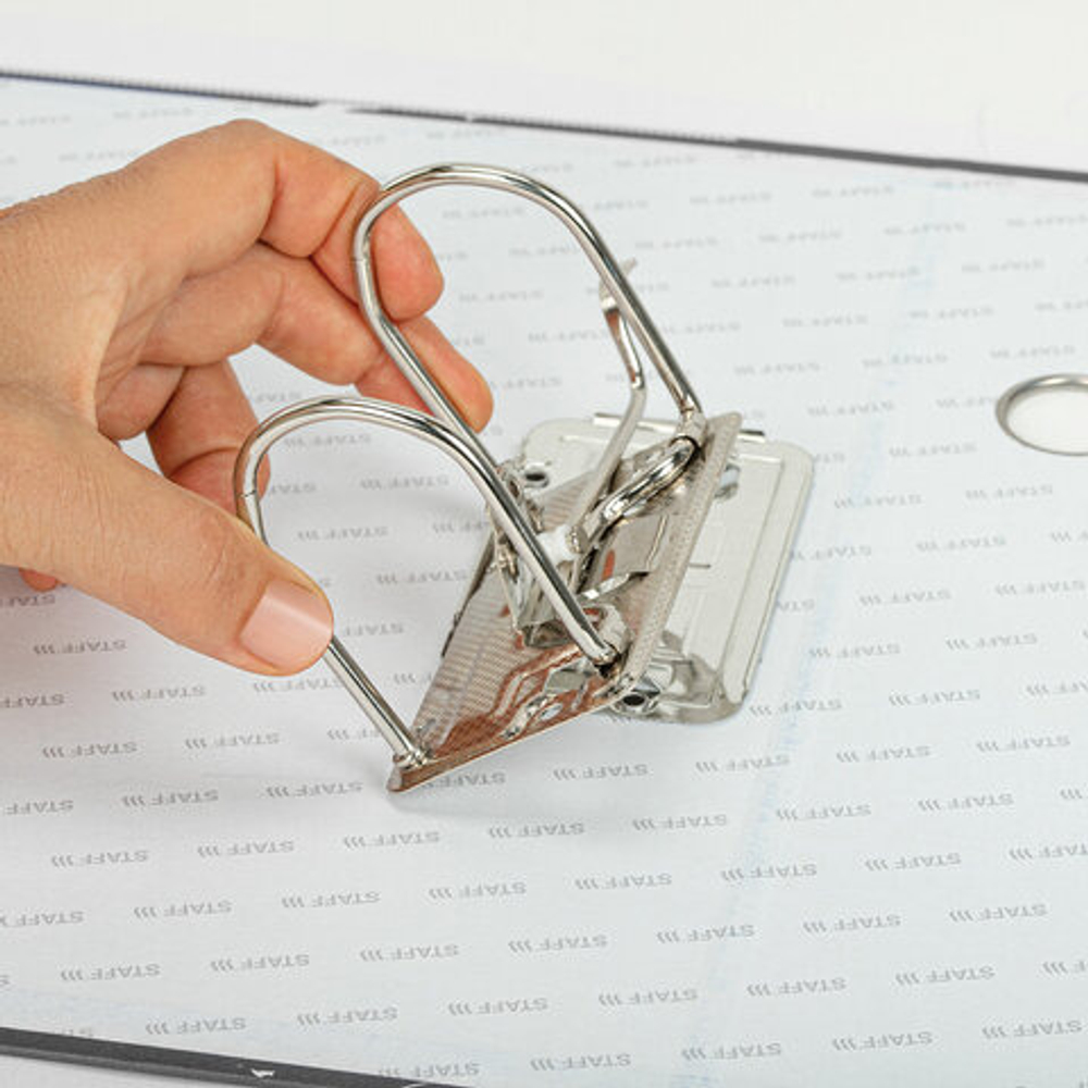 Регистратор А4 5 см СТАФФ Профит черный (272008)