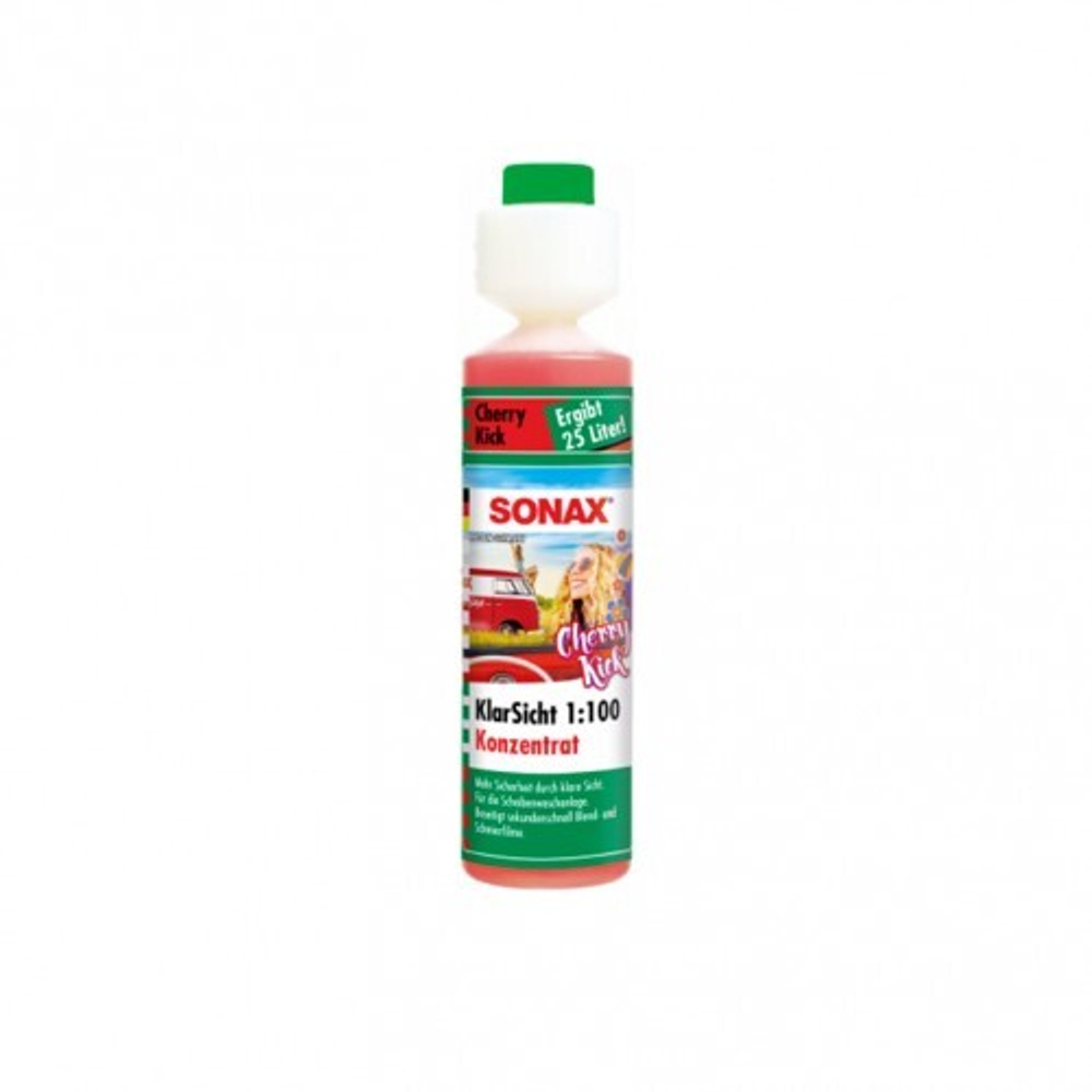 SONAX Klar Sicht - Концентрат стеклоомывателя 1:100 (вишневый удар), 250 мл
