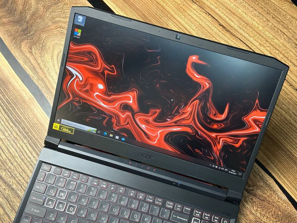 15.6" Ноутбук Acer Nitro 5 AN515-45-R4SB (1920x1080, AMD Ryzen 5 5600H, RAM 8ГБ, SSD 512ГБ, NVIDIA GeForce RTX 3060 6ГБ, Win 10 Pro)