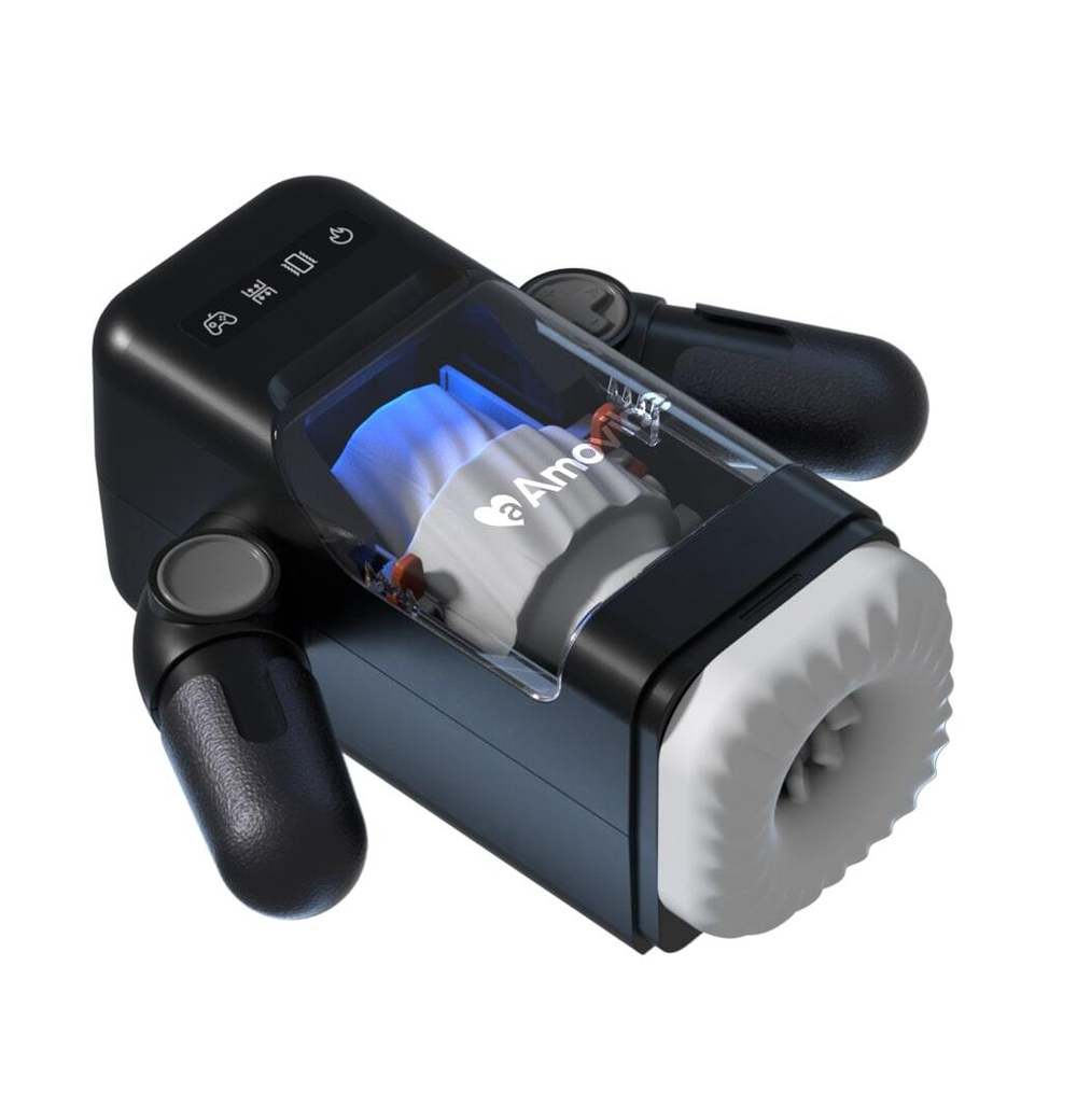 Черный инновационный робот-мастурбатор Game Cup (Цвет: черный)