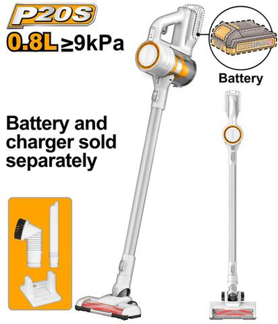 Аккумуляторный пылесос 20В без АКБ и ЗУ SUPER INGCO CVLI20061