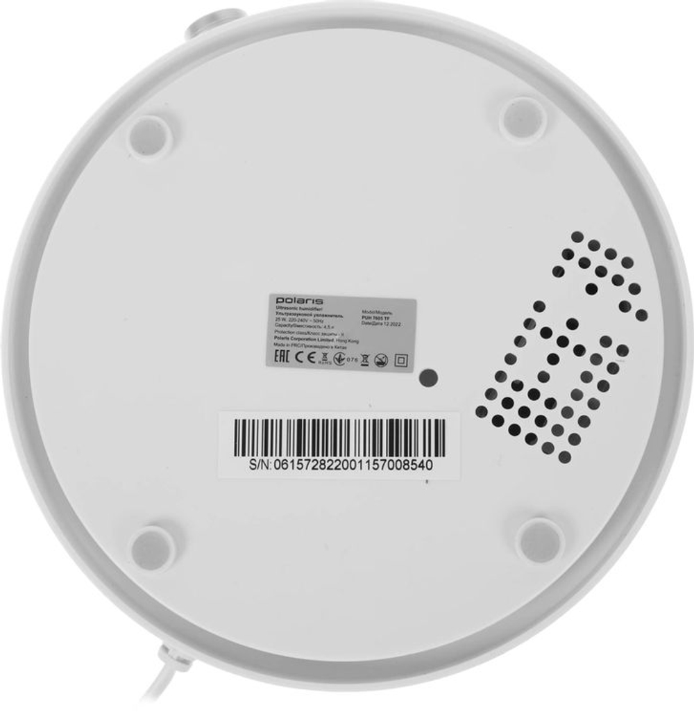 Увлажнитель воздуха ультразвуковой Polaris PUH 7605 TF,  4.5л,  белый/голубой