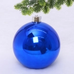 Новогодний шар 25 см «Глянец», синий