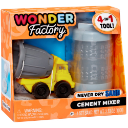 MGA Wonder Factory - Строительная машина + голубой песок Never Dry Sand 532934