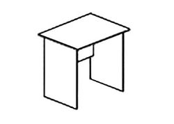 Стол рабочий 900 Альфа 61.20