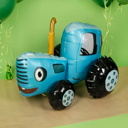 Шар 3D Фигура "Синий трактор" 70 см