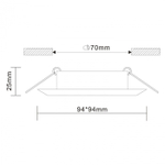 Встраиваемый светильник ST Luce QUOSIS ST204.408.01