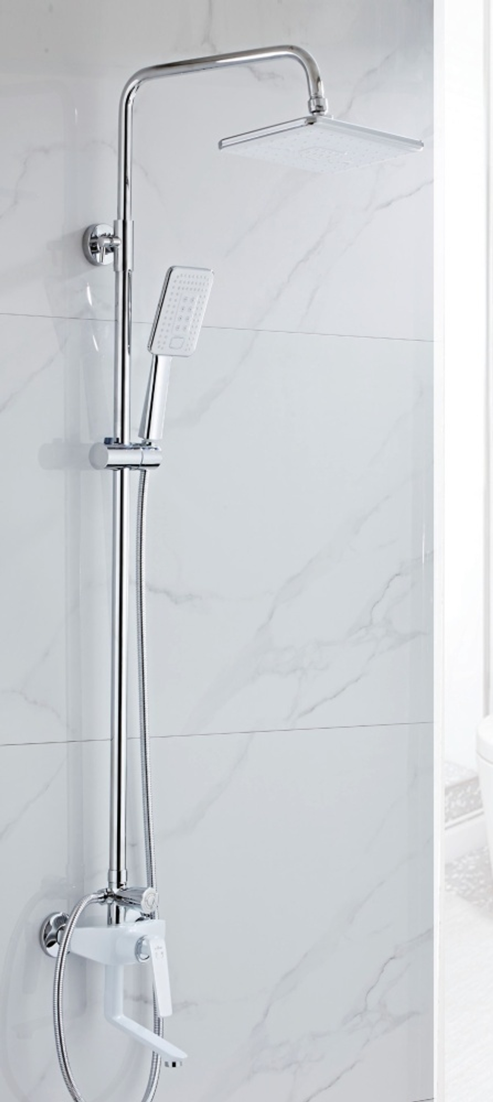 333562-F Душевая система (бел./хром) ViEiR (4/1шт)