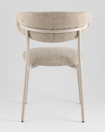 Стул обеденный Ayla бежево-зеленый кремовые ножки