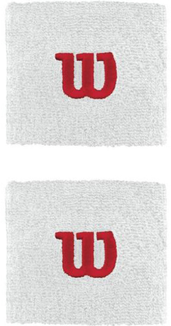 Напульсник теннисный Wilson Wristbands Poignets - белый