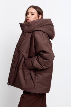 Куртка зимняя на утеплителе Isosoft в цвете шоколад