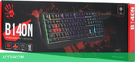 Клавиатура A4Tech Bloody USB Multimedia for gamer LED (B140N)