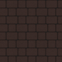 Тротуарная плитка КЛАССИКО - Стандарт Коричневый, комплект из 2 видов плит