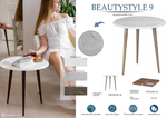 Стол журнальный Мебелик BeautyStyle 9 дуб дымчатый-шимо