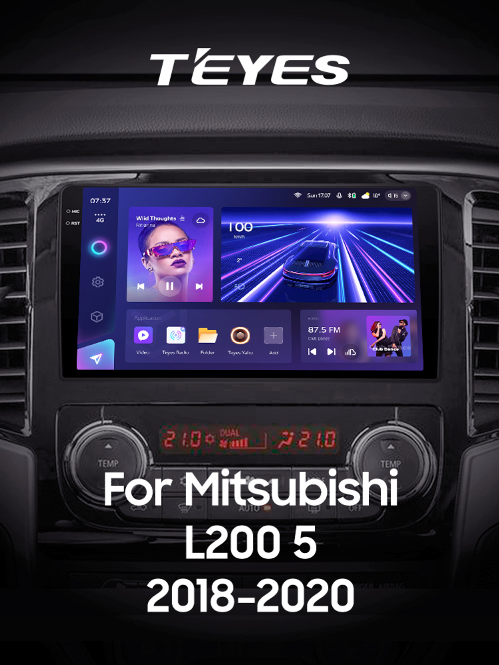 Teyes CC3 2K 9"для Mitsubishi L200 5 2018-2020
