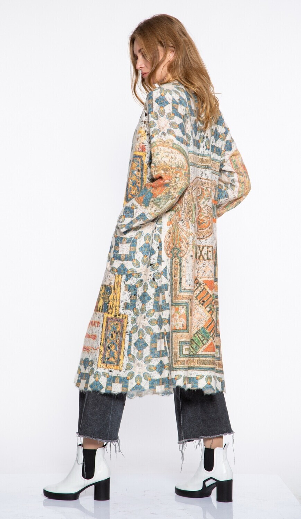 Кардиган "Экслибрис", по мотивам средневековых фронтисписов из Келлской книги