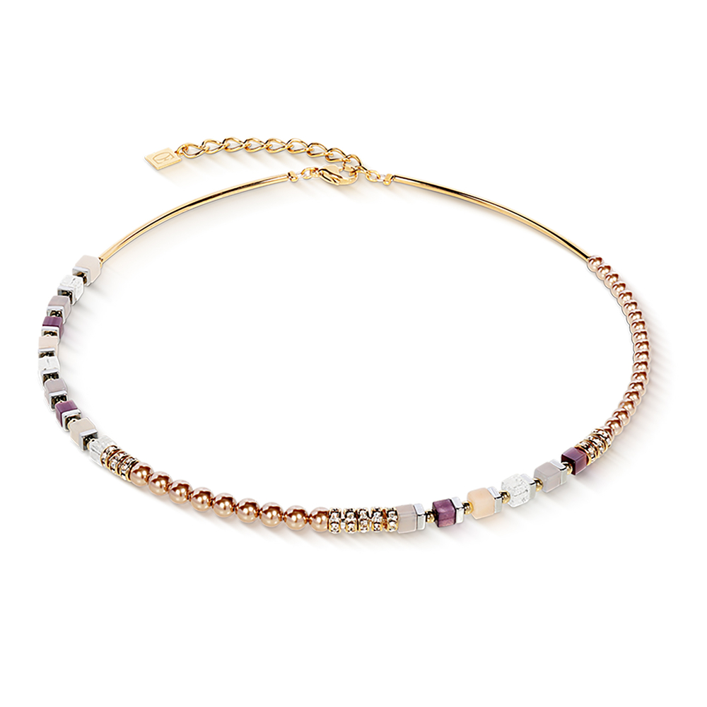 Колье Coeur de Lion Grey-Purple 4354/10-1208