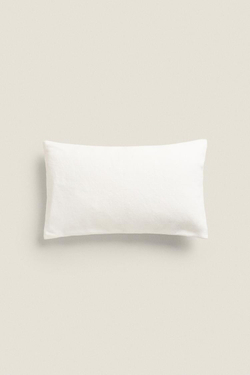 ZARA HOME ЧЕХОЛ НА ПОДУШКУ С ВЫШИВКОЙ, КРЕМОВЫЙ