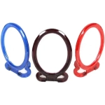 Зеркало настольное в пластиковой оправе «Выгодное» овал, подвесное 21*15,5см (стикер на минивложение)