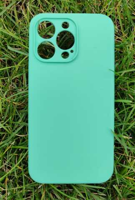 Чехол Silicone Cese на iPhone 13 Pro Max (Spearmint) без логотипа