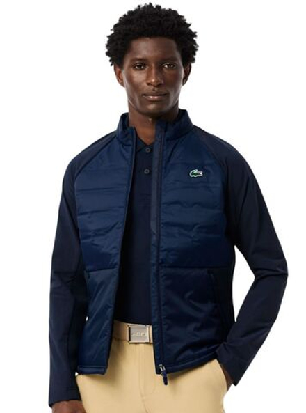 Куртка теннисная Lacoste High-Neck Quilted Sport - navy blue
