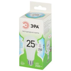 Лампа светодиодная ЭРА GREEN LINE LED A60-25W-840-E27 GL 25Вт груша яркий белый свет E27