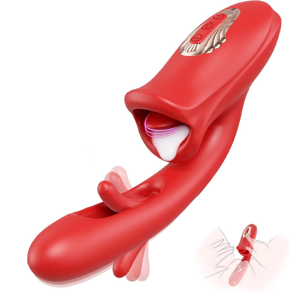 Вибратор Secwell с фингерингом и лизанием, рабочая длина 14,5 см