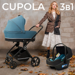 Детская коляска Sweet Baby Cupola New 3 в 1 Ocean Green