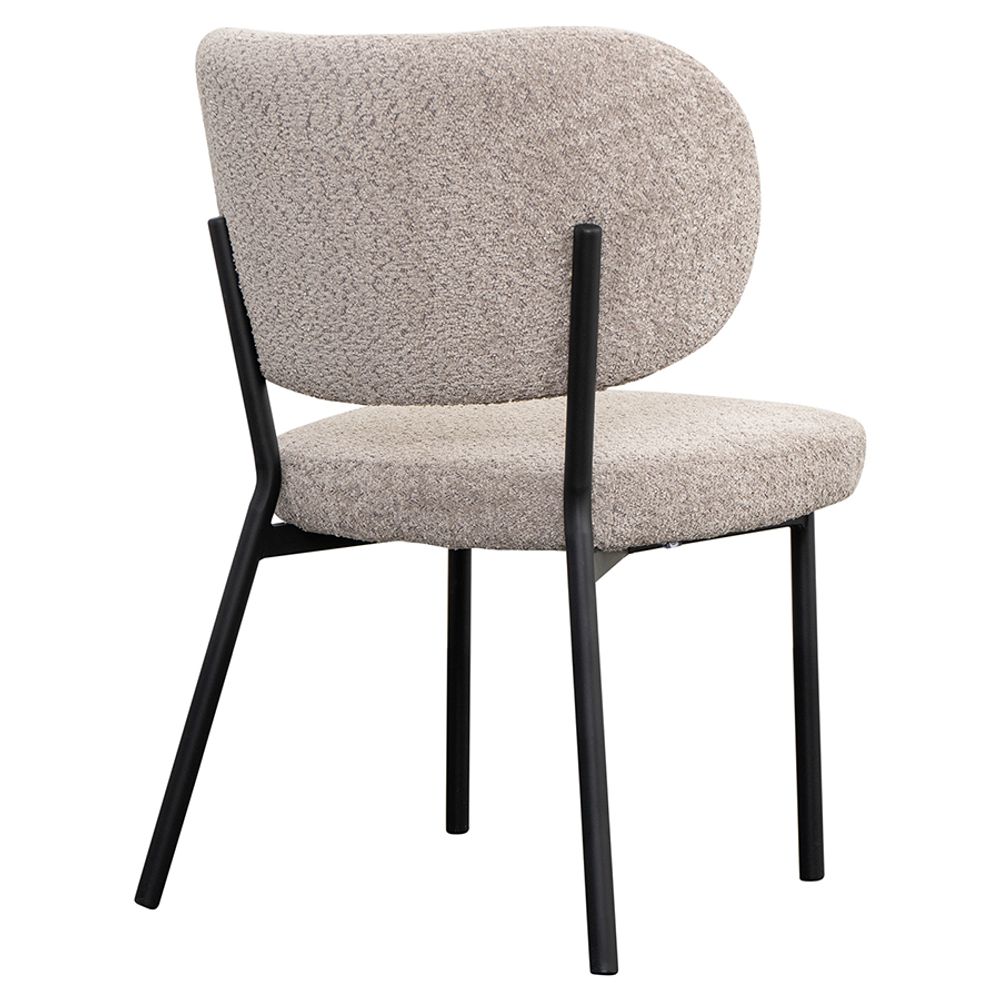 Стул Robbi, букле, серо-бежевый