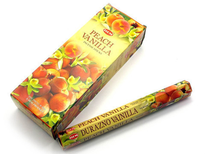 HEM Peach Vanilla шестигранник Благовоние Персик Ваниль