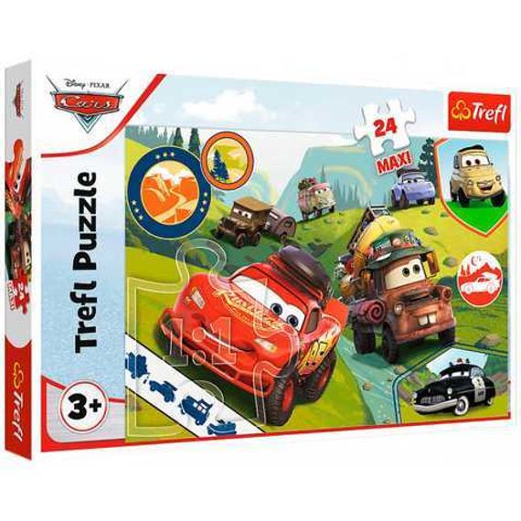 Puzzle - &quot;24 Maxi&quot; - Happy cars / Disney Cars 3