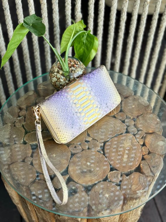 Женский кошелек из кожи питона мульти окраса WA-216