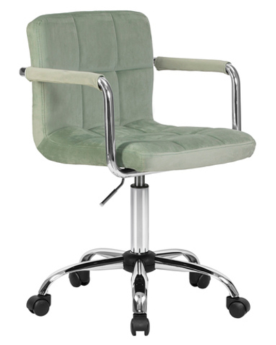 Офисное кресло для персонала DOBRIN TERRY, мятный велюр (MJ9-87)