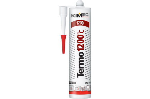 Герметик силикатный Termo 1200С черный 310 мл KIM TEC, 02-07-01