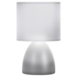 Настольная лампа Rivoli Nadine 7042-501 1 * Е14 40 Вт керамика серая с абажуром