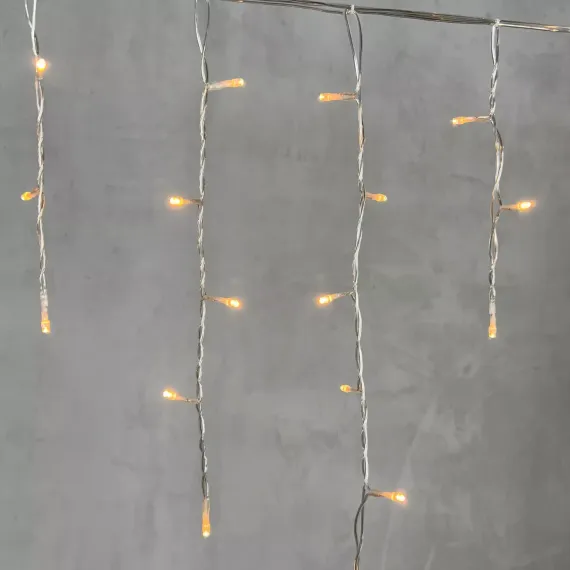 Светодиодная бахрома 4,9*0,5 м., 240 экстра теплых белых LED ламп, прозрачный провод ПВХ, Beauty Led (PIL240-10-2EWW)