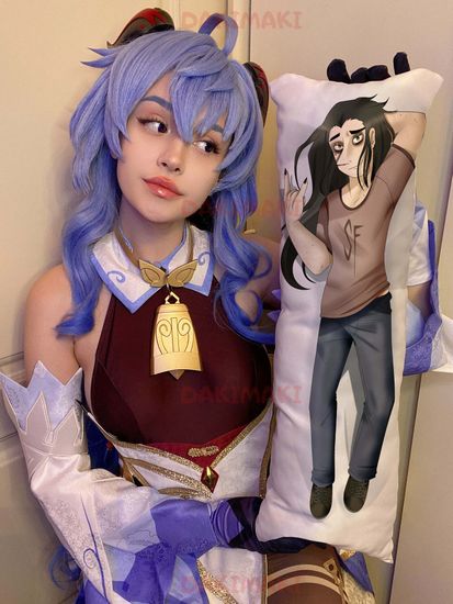 Мини дакимакура Ларри Джонсон и Салли Фишер из Sally Face арт. M0553, 60х20 см