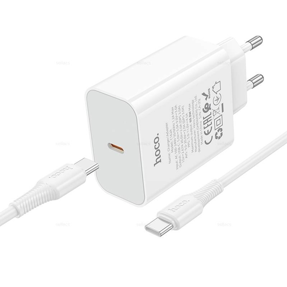 Hoco C162A Source PD40W зарядное устройство набор (Type-C на Type-C)