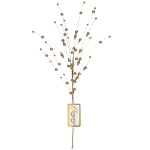 Ветка декоративная «Изящный блеск» 50 см, Шампань