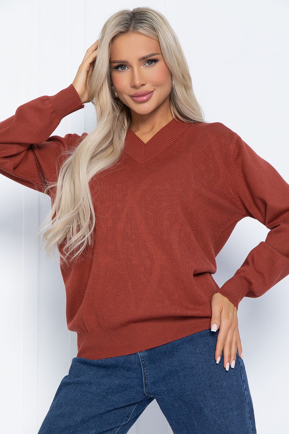 Джемпер Карамелька (терракот) Б12518-4 LT Collection (Акция)