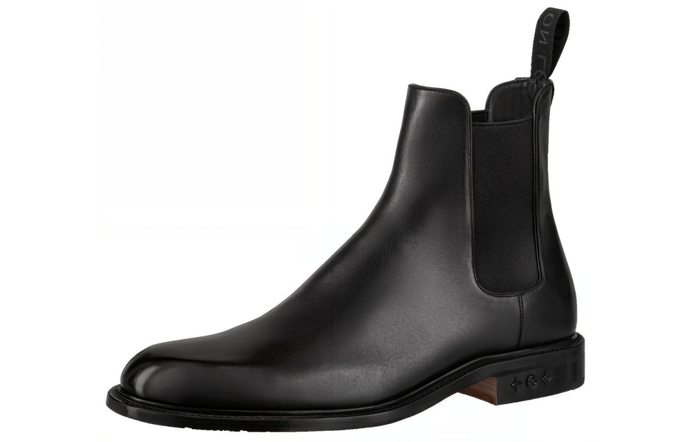 LOUIS VUITTON Fle Louis Vuitton Chelsea Boots Men"s Black