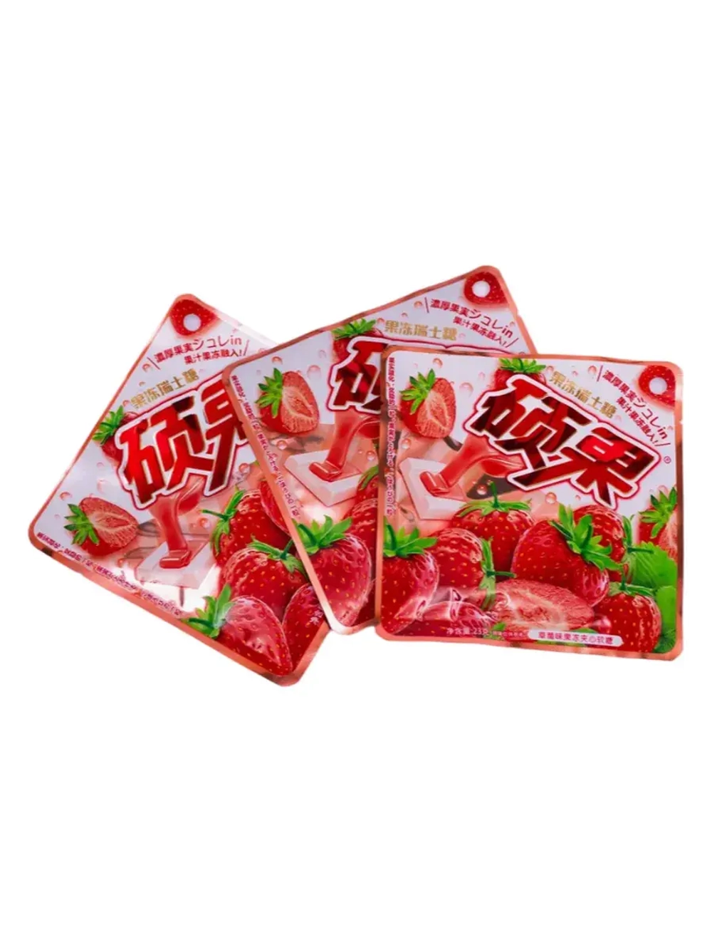 Конфеты с мармеладной начинкой Клубника 23 г * 20 шт