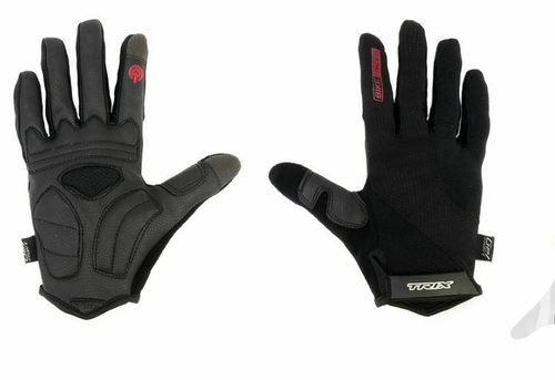 Перчатки TRIX nw  мужские, M, полноразмерные, гелев. вставки, дышащая лайкра/искусств. замша, черные