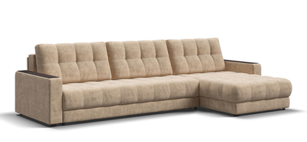 Угловой диван Босс Макс Велюр Роял шампань