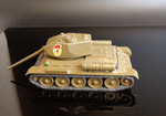Модель танка Т-34, масштаб 1:43, металл, Машиностроительный завод «Арсенал», г. Ленинград, СССР, 1970-1980 гг.
